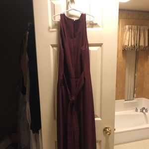 Super cute!! Maroon jumpsuit. Size large. Worn once